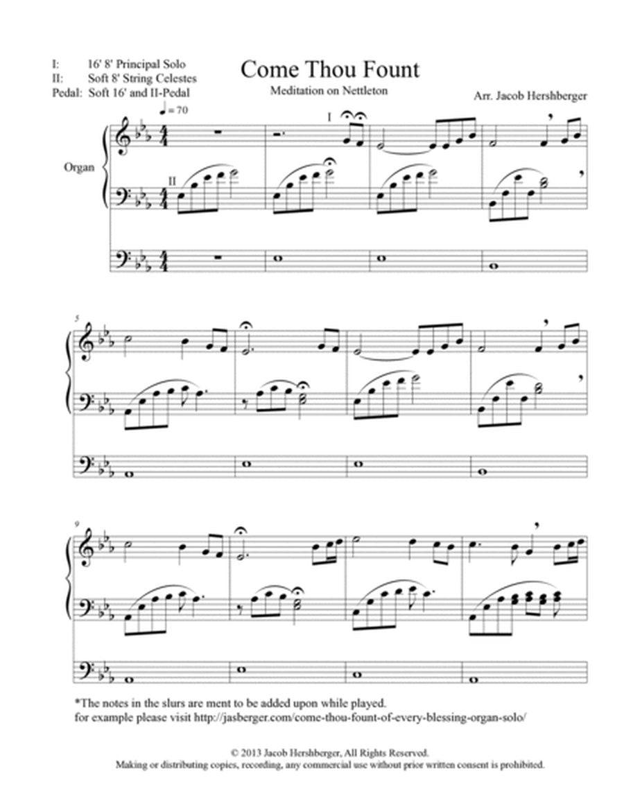 Come Thou Fount of Every Blessing Easy Organ Solo – A Beautifully Simplified Arrangement for All Skill Levels - Jasberger Music