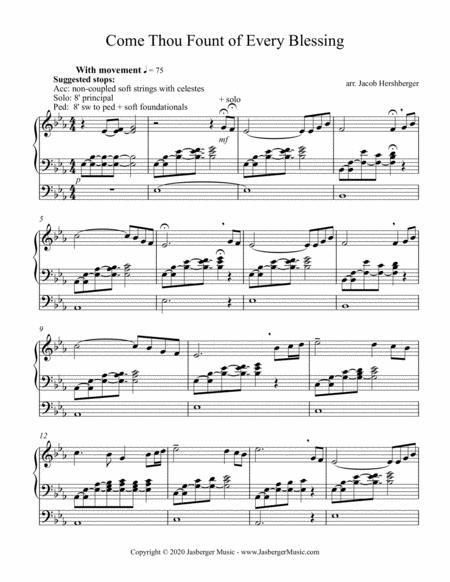 Come Thou Fount of Every Blessing Organ Solo – A Powerful and Timeless Arrangement - Jasberger Music