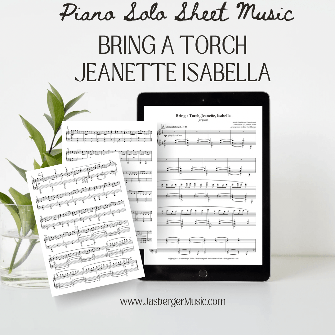 Bring a Torch Jeanette Isabella Piano Solo – Perfect for Christmas Performances - Jasberger Music