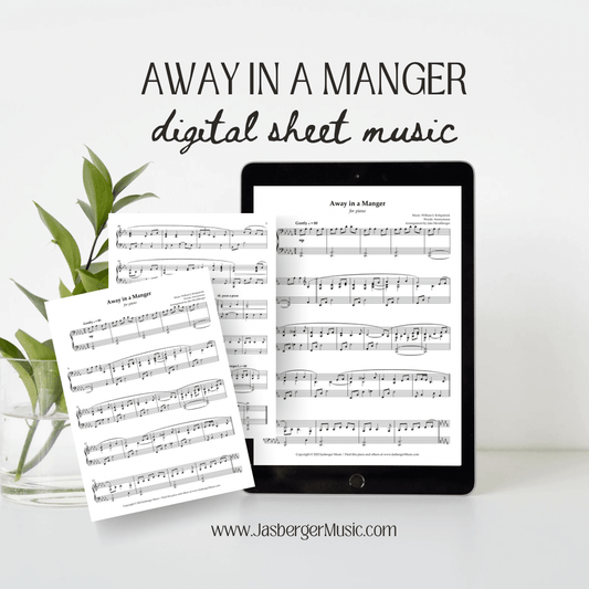 Away in a Manger Intermediate Piano Solo - Jasberger Music