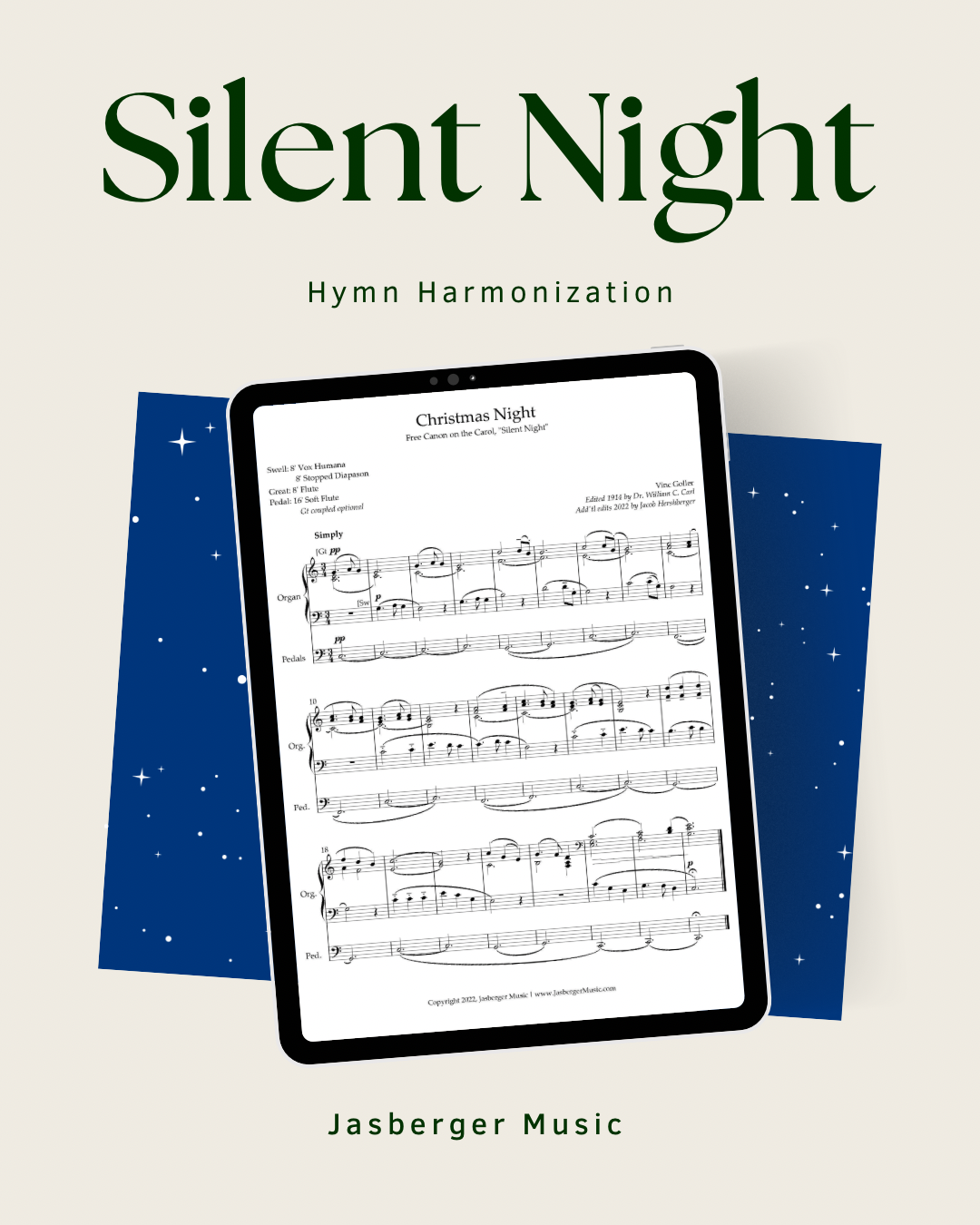 Christmas Night - Free Canon on the Carol Silent Night - Jasberger Music