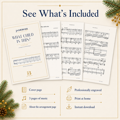 What Child Is This – Piano Solo Sheet Music | Christmas Arrangement