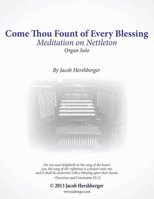 Come Thou Fount of Every Blessing - Easy Organ Solo - Jasberger Music